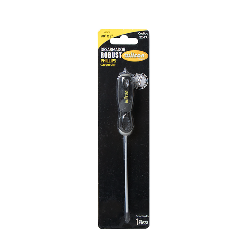 Desarmador de Cruz Philips Robust 3/16", 1/8" x 4" - 1/8" x 4”