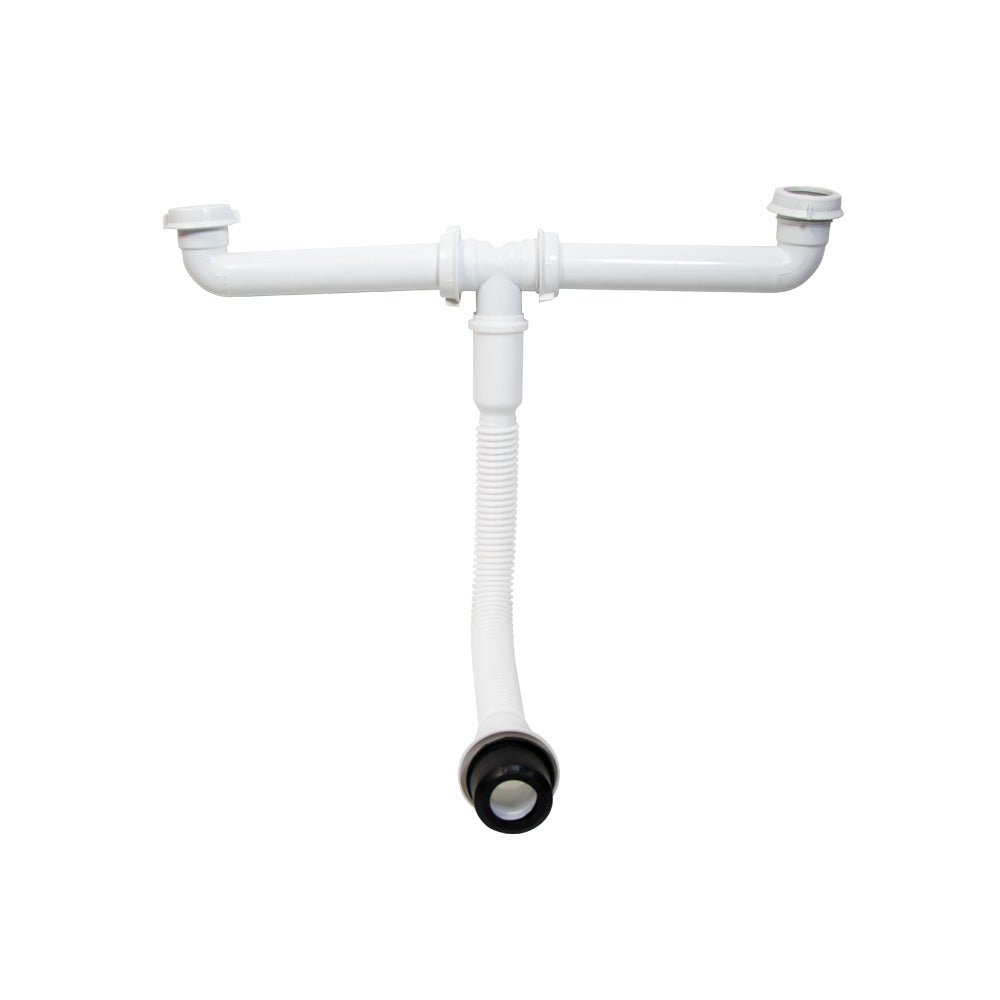 Cespol de PVC Salida Doble Tarja - Céspol Practik