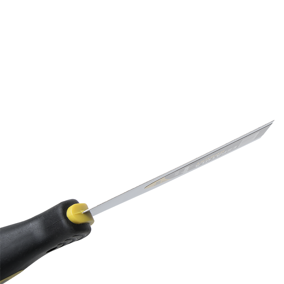 Espátula Robust de Acero Inoxidable Mango Negro Antiderrapante - 1"