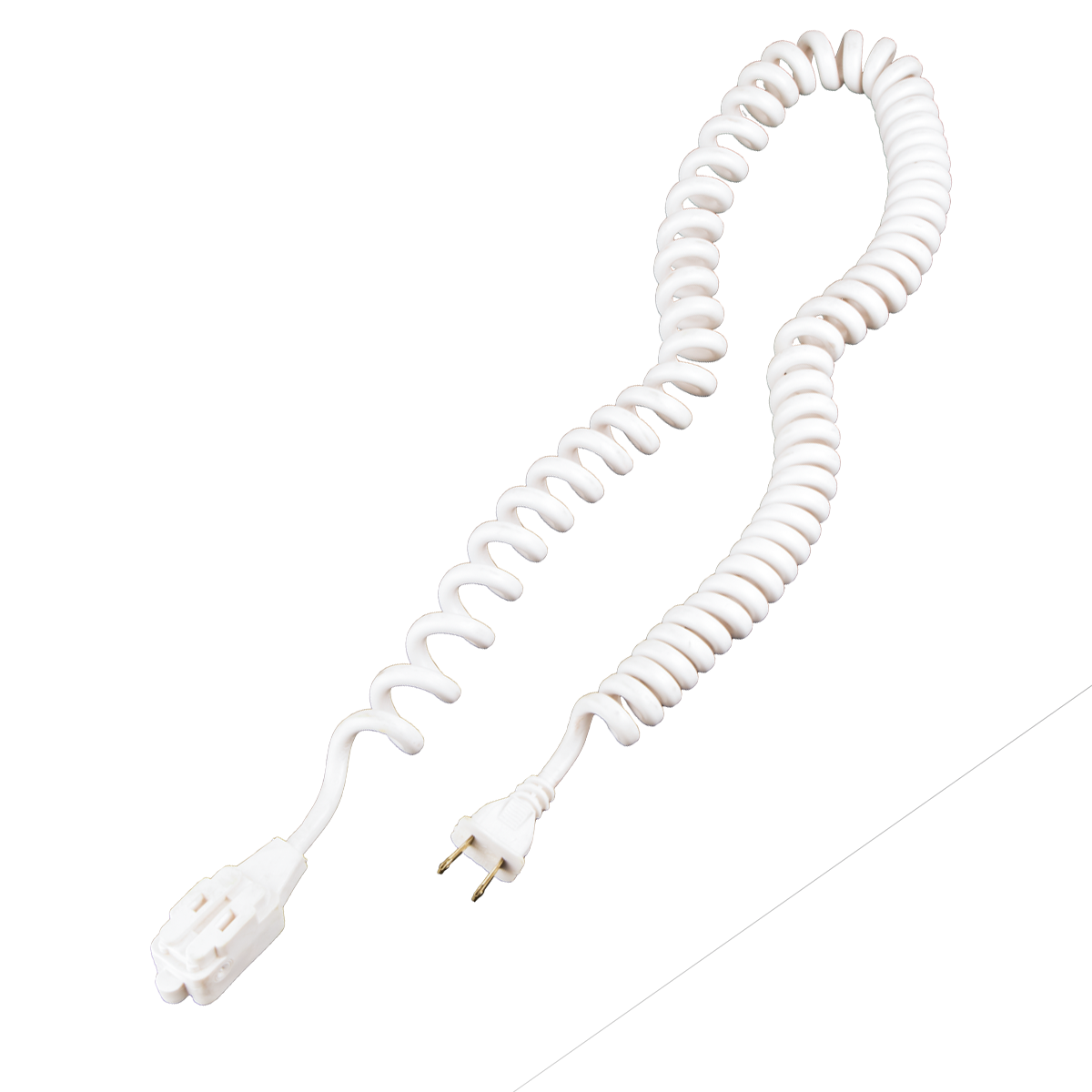 Extensión Eléctrica en Espiral Uso Doméstico de 3 y 6 mts - 3.6 Mts/Blanca