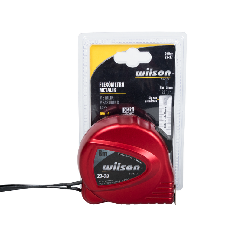 Flexómetro Metalik 3mts, 5mts y 8mts - 8M x 25mm / 1"