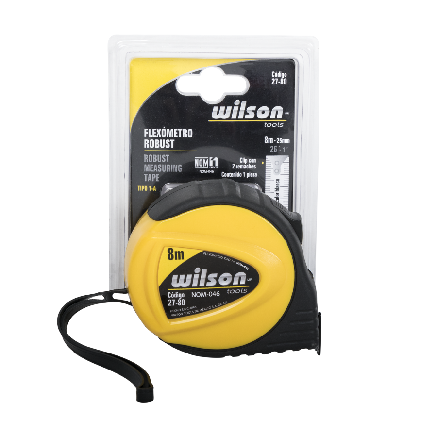 Flexómetro de 3mts, 5mts y 8mts - 8M x 25mm/ 1”