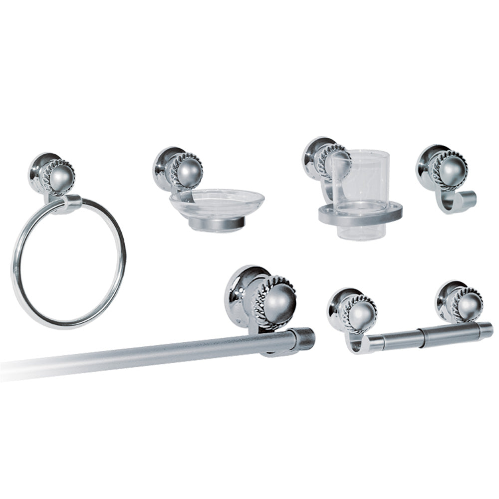 Accesorios para Baño Wilson 28-01 |  Cromo Satín | Modelo Grecia