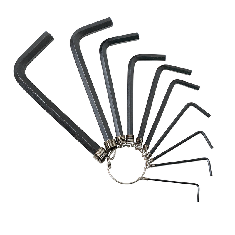 Juego de Llaves Allen Standard y Milimétrica - 1/16” Hasta 3/8” / 10 Pz