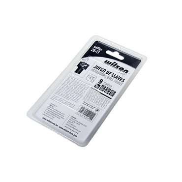 Juego de Llaves Hexagonales Estándar y Milimétricas - Estándar / 9 Pzas