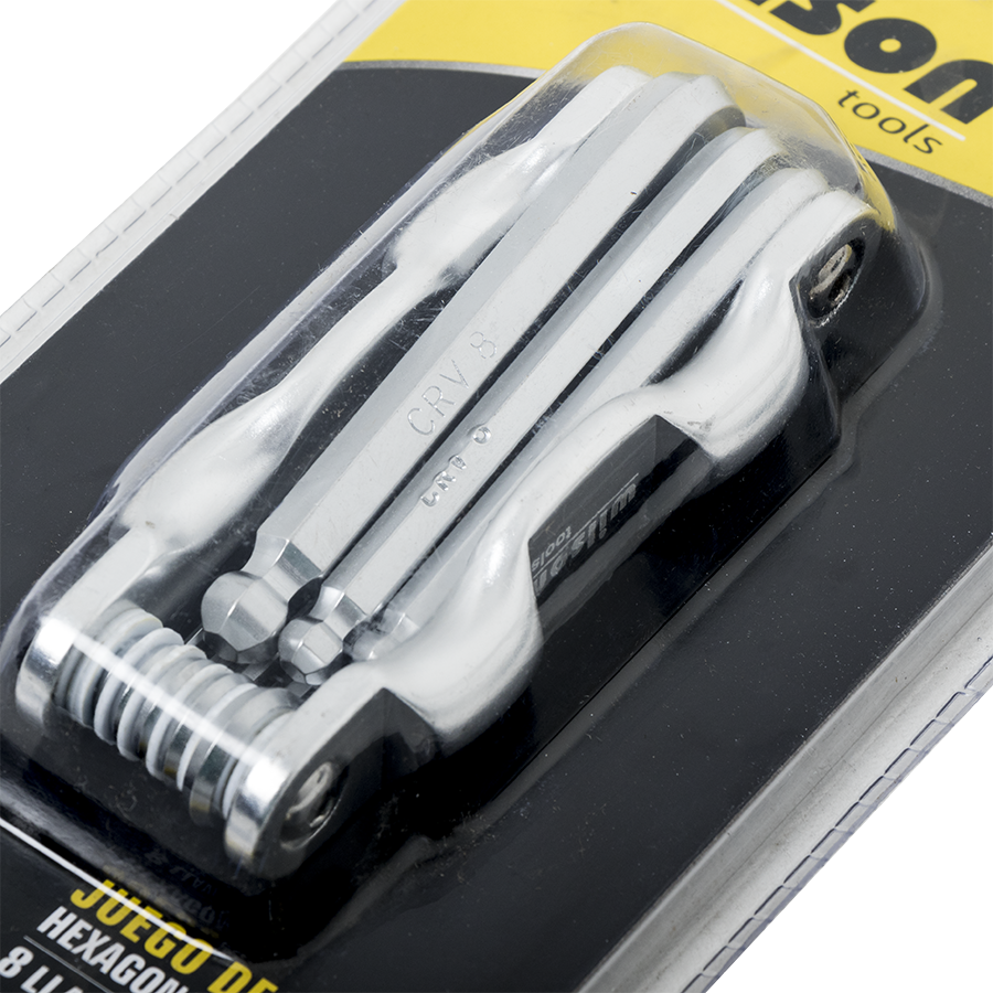Juego de Llaves Hexagonales Estándar y Milimétricas - Milimétricas / 8 Pzas