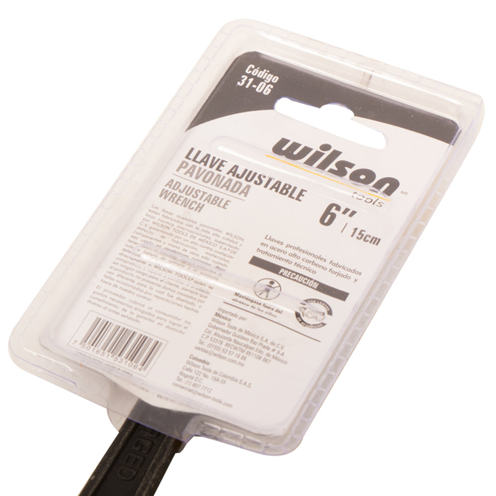 Llave Ajustable Pavonada 6", 10", 12" - 6"