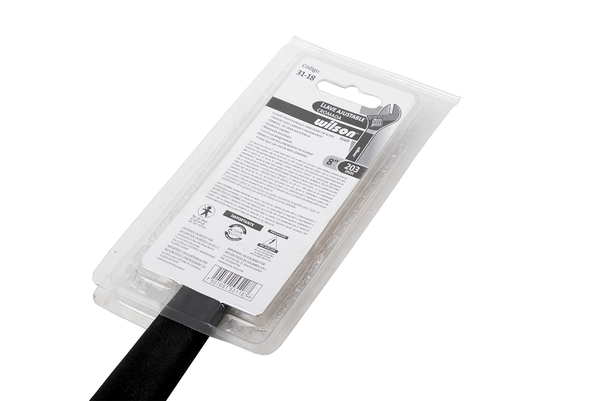 Llave Ajustable Cromada 6", 8", 10", 12" - 8"