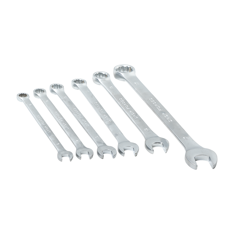 Kit de Llaves Combinadas de Satín Milimétricas 6 pzs