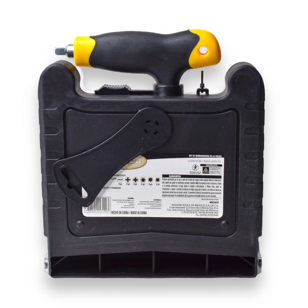 Kit de Rachet en T con Puntas y Dados, 44 pzs