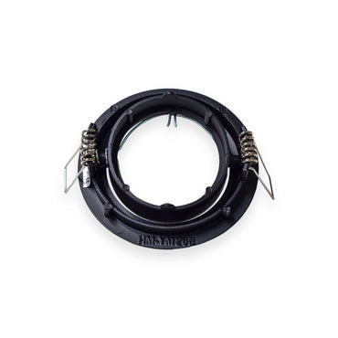 Halógenos Empotrables de Techo, Fijos y Movibles - Fijo-Acero Negro