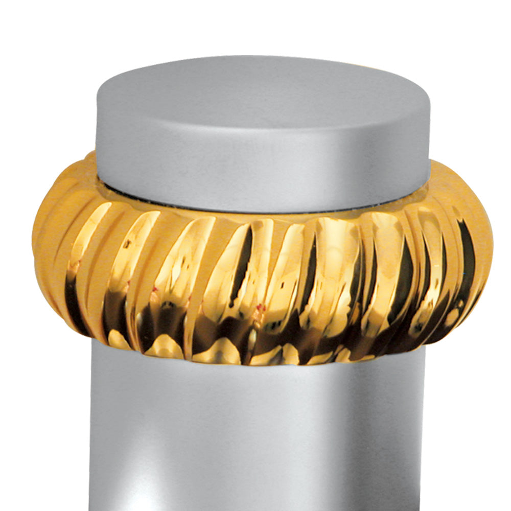 Juego de 2 Manerales para Regadera Mod. Roquet, Acabados en Cromo y Satinado - Satinado-Oro