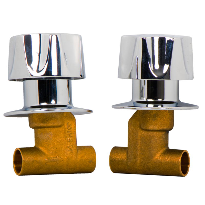 Juego de 2 Llaves Empotrables para Regadera