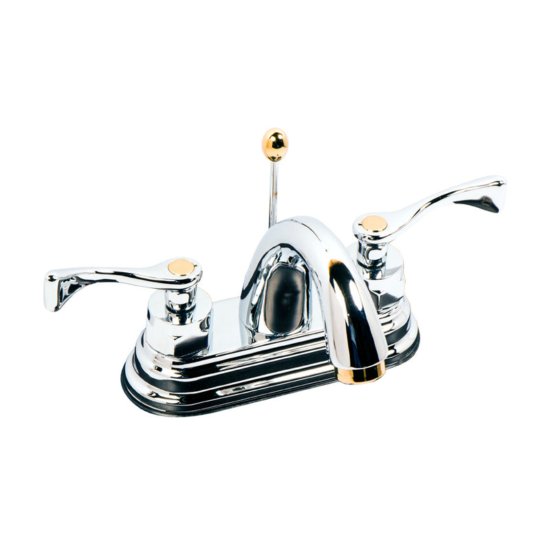 Mezcladora para Lavabo | Wilson | 39-02 | 4” | Mod. Michelangelo | Cromo - Oro