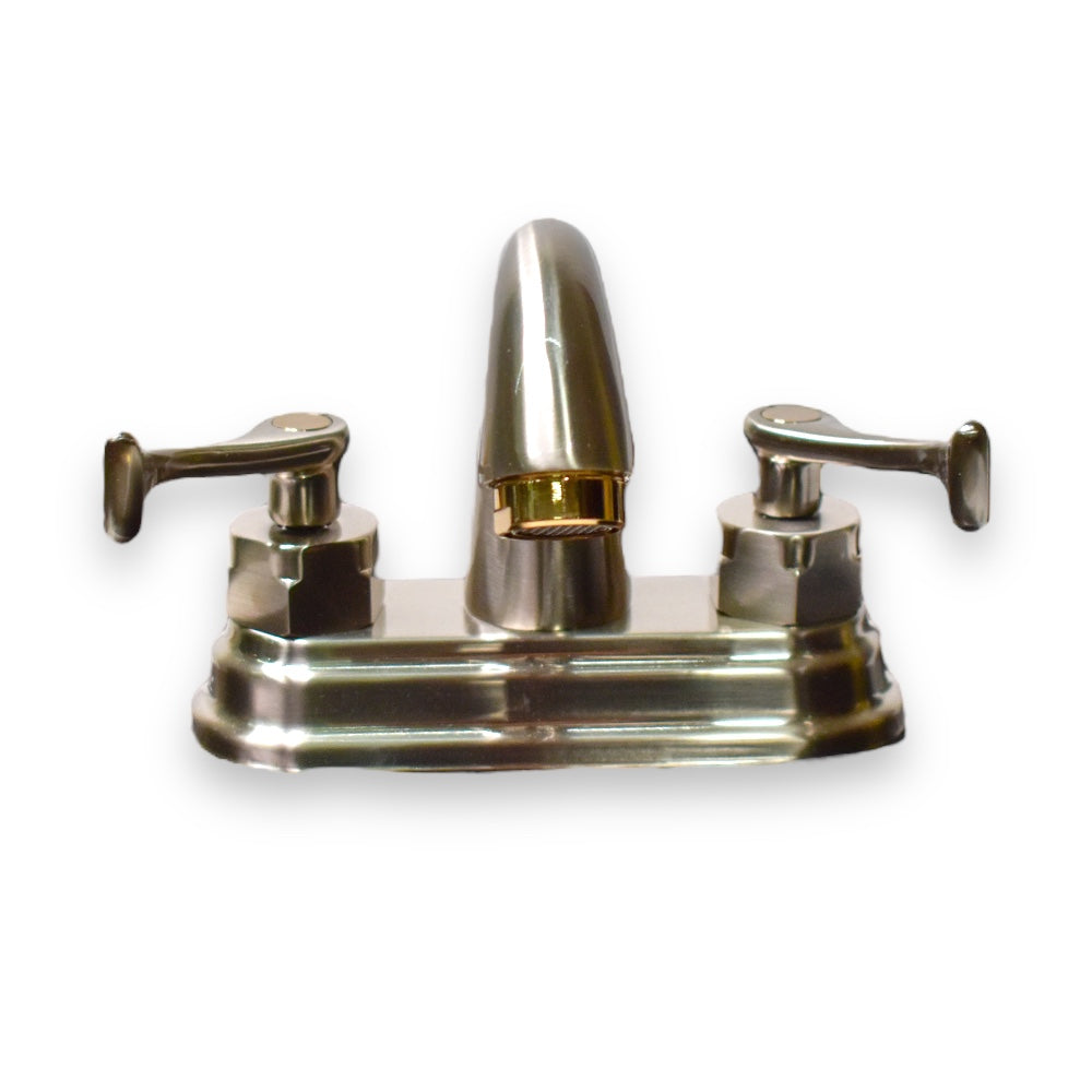 Mezcladora para Lavabo 4” Mod. Michelangelo Cromo y Satinado - Satín Níquel