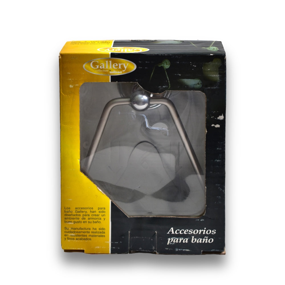 Toallero de Argolla Cromado - Cromo y Satín - Gaugin