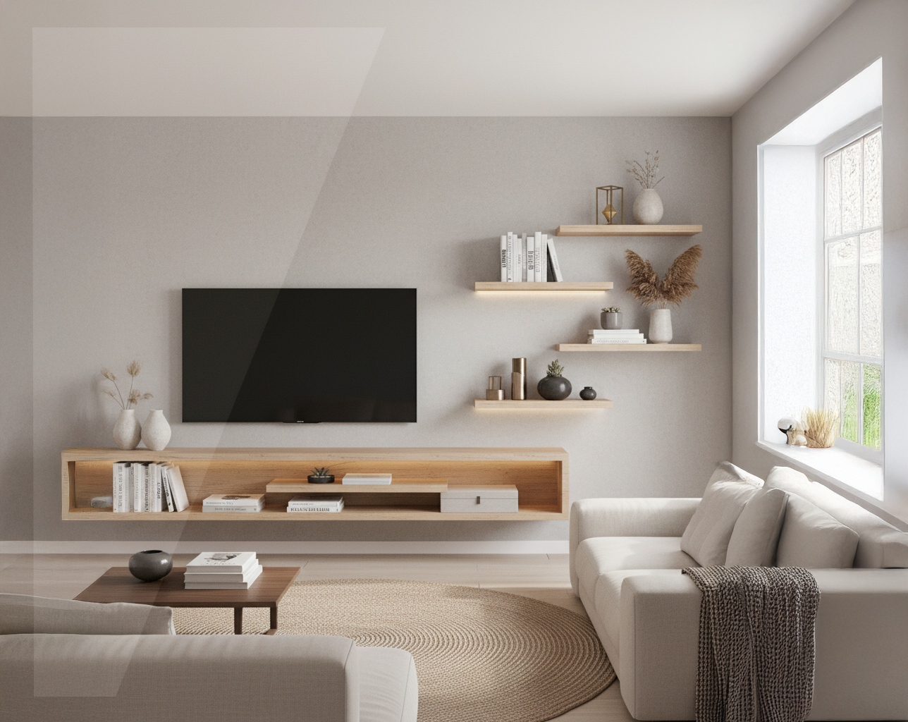 Repisa Recta Tendenza Collection 4x25 - 4x25x60CM/Vintage