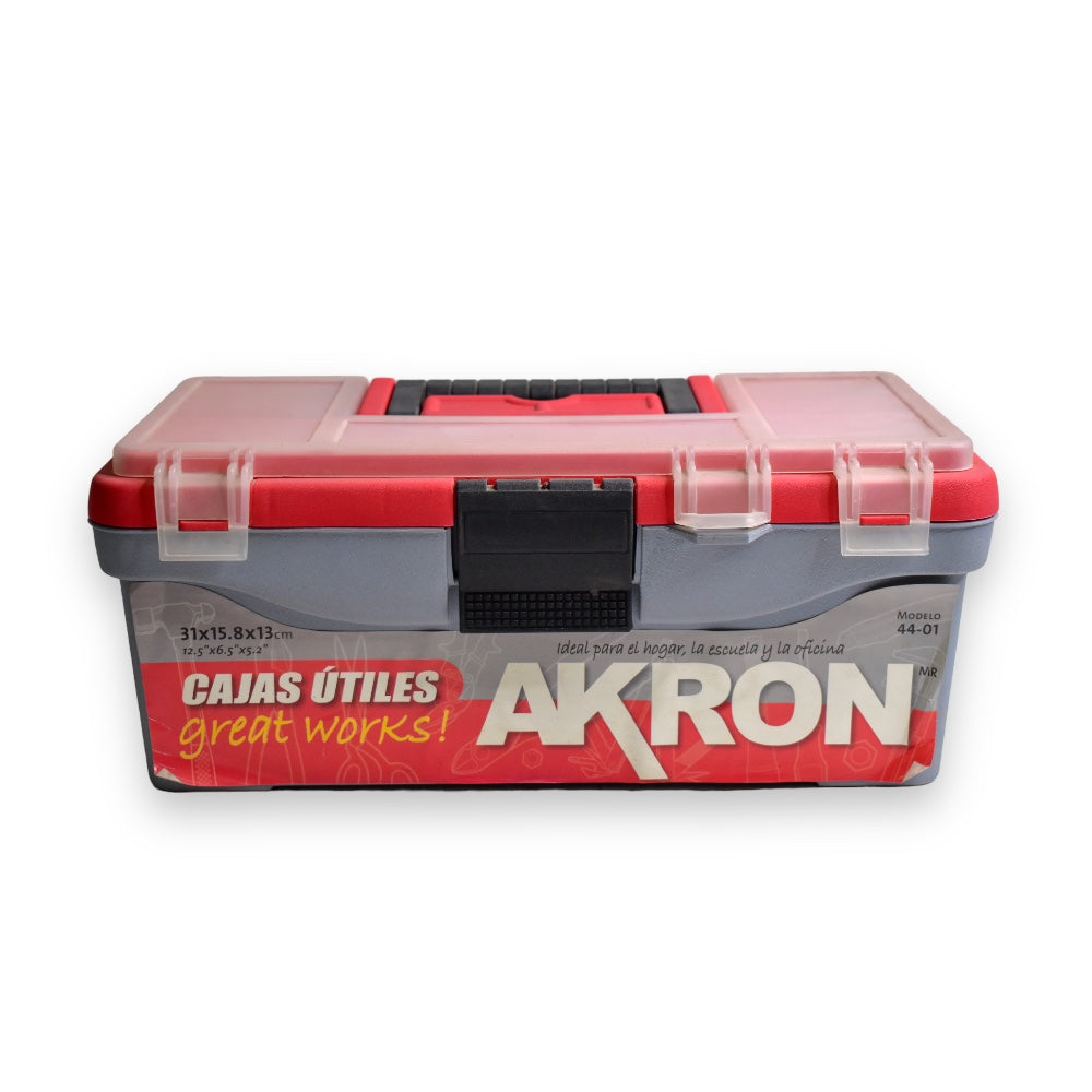 Caja de Herramientas Akron 44-01 | sin Bandeja |  12.5"