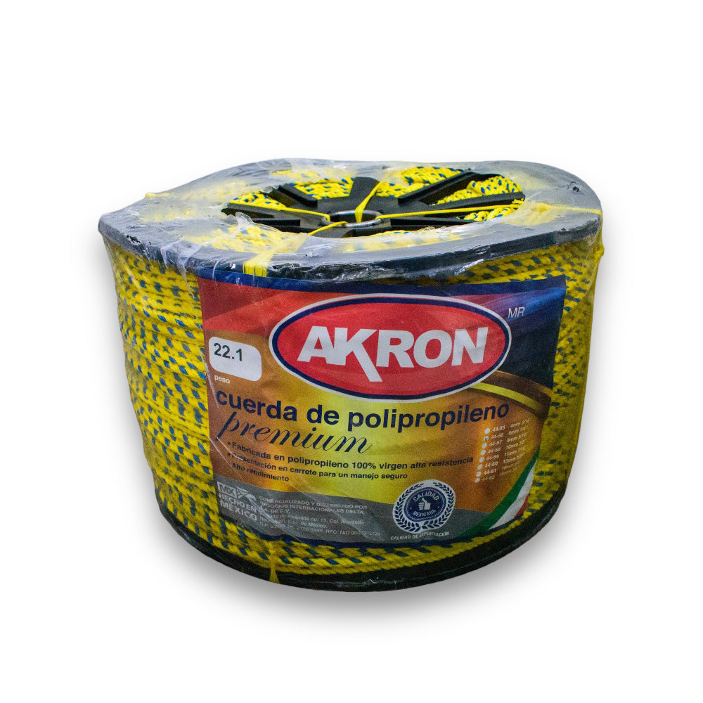Cuerda de Polipropileno Premium Akron 44-56 | 100% Virgen | 6mm | 1/4"