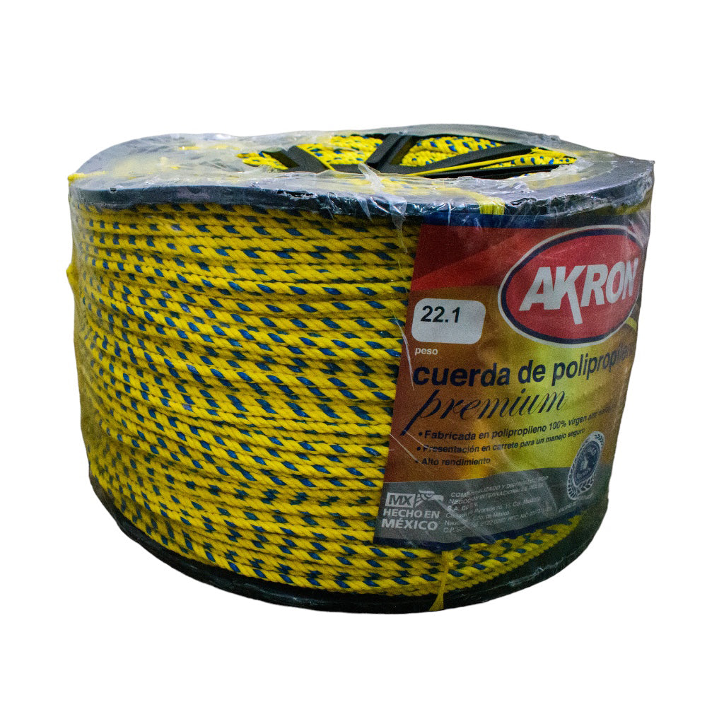 Cuerda de Polipropileno Premium Akron 44-56 | 100% Virgen | 6mm | 1/4"