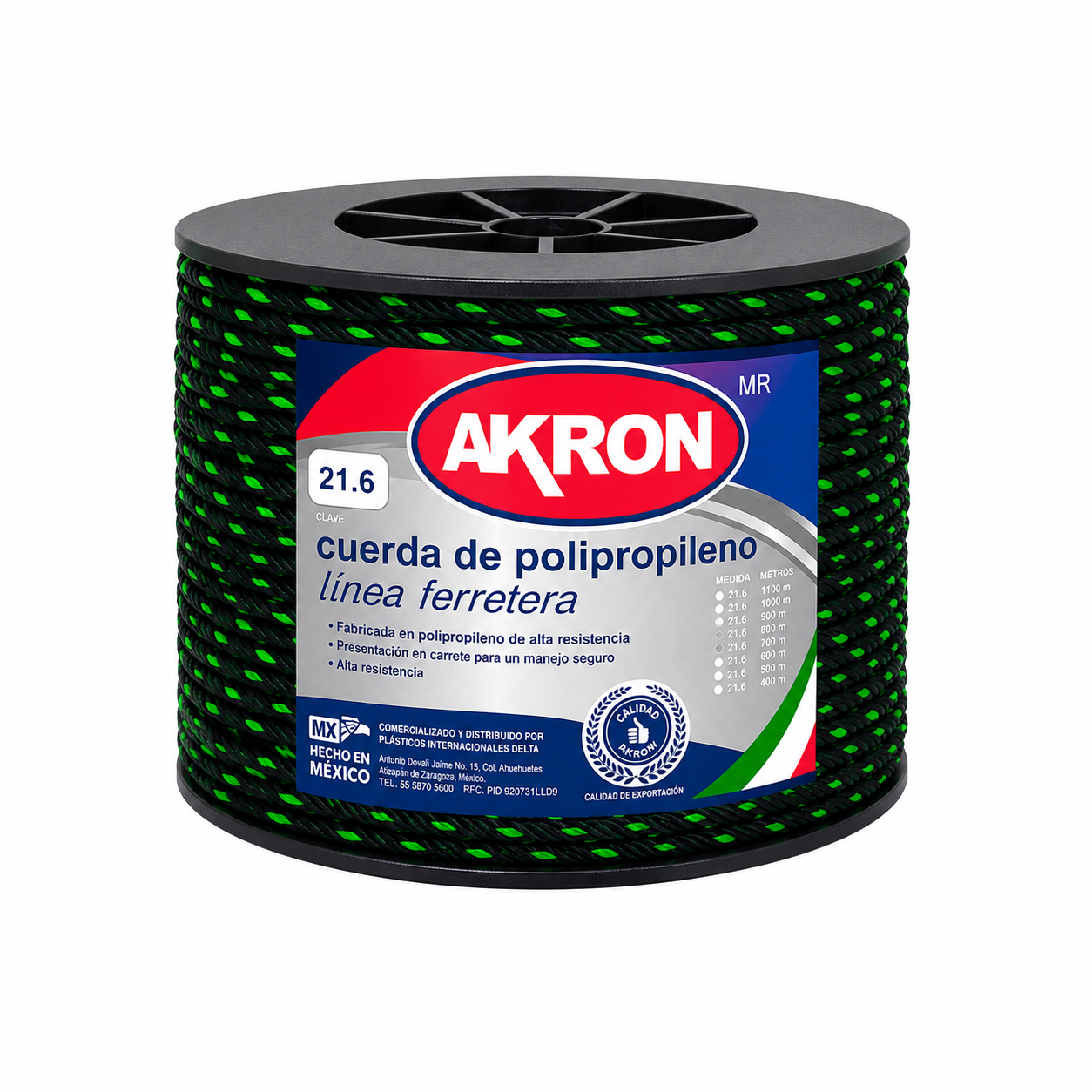 Cuerda de polipropileno Akron 44-57FE |  Línea Ferretera | 8mm | 5/16"