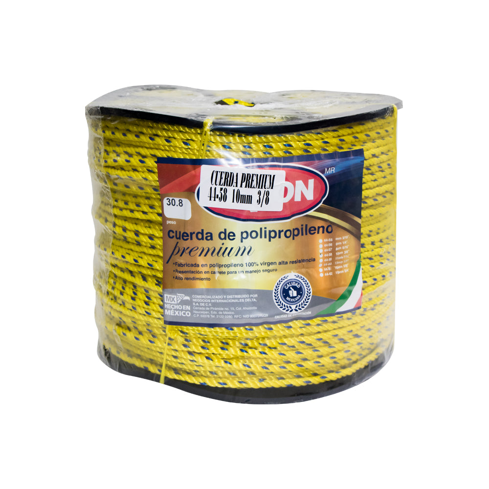 Cuerda de Polipropileno Premium Akron 44-58| 100% Virgen | 10mm | 3/8"