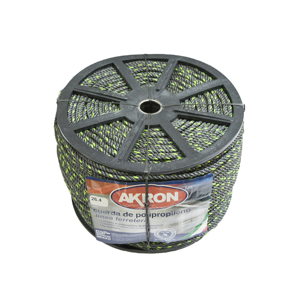 Cuerda de Propileno Akron 44-58FE | Línea Ferretera | 10mm | 3/8"
