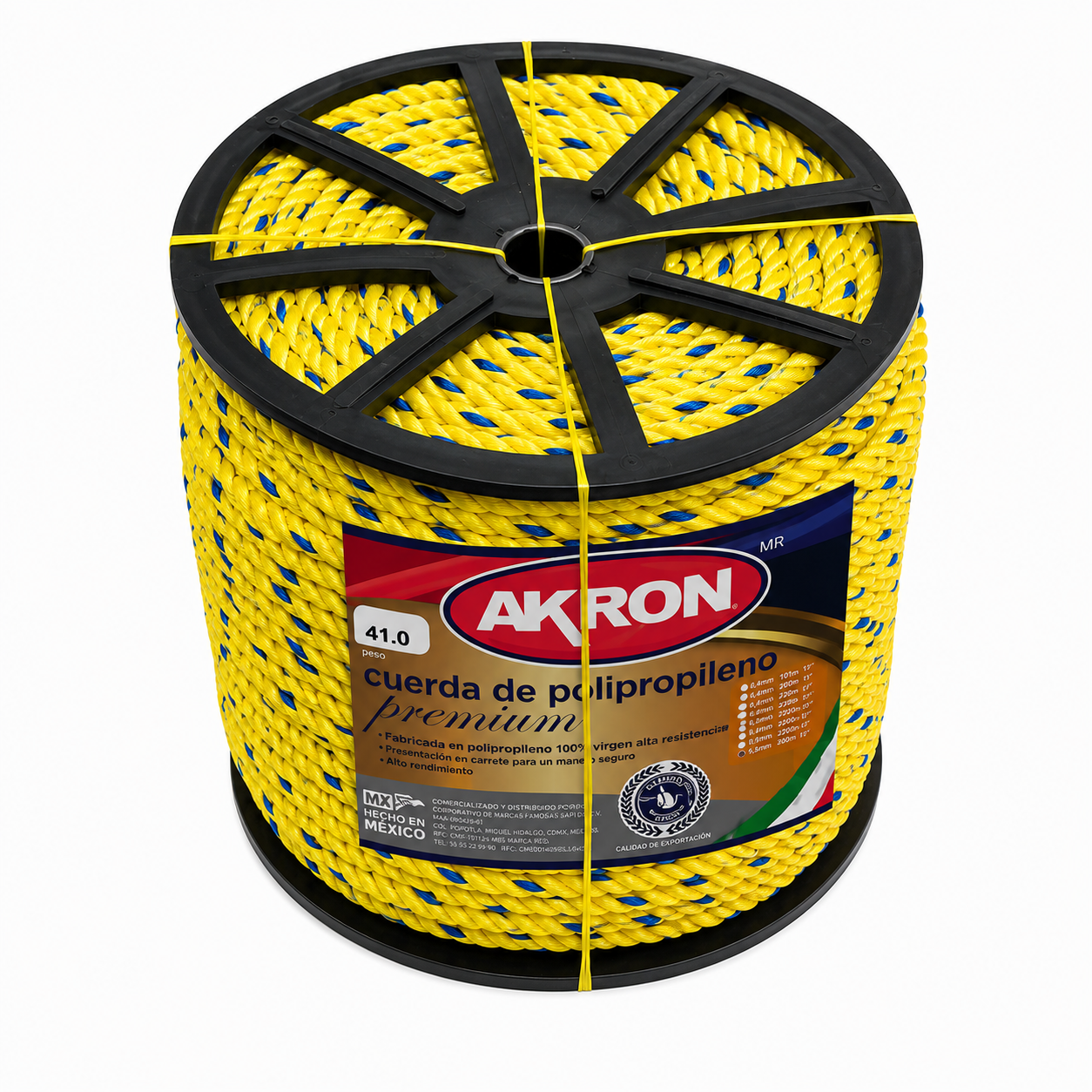 Cuerda de Polipropileno Premium  Akron 44-61 | 100% Virgen | 16mm | 5/8"
