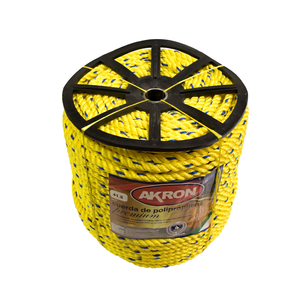 Cuerda de Polipropileno Premium Akron 44-62 | 100% Virgen| 19mm | 3/4"