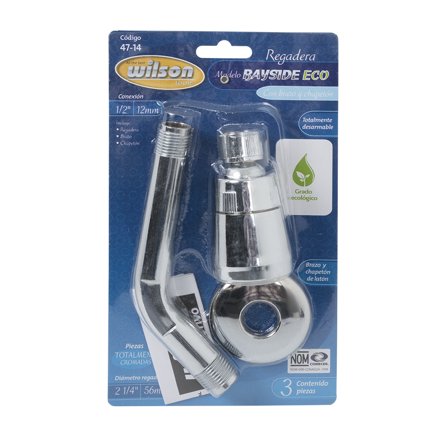 Regadera para Baño con Brazo Chapetón Mod. Bayside