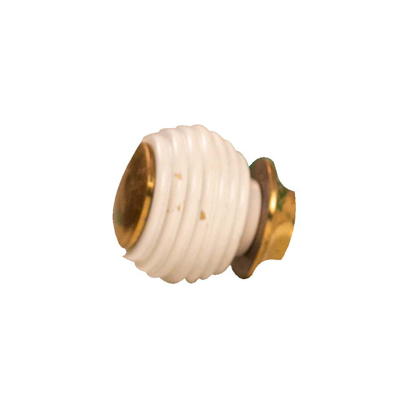 Jaladera Colgante Dorada - Botón 9605ZC 25 Br Bco
