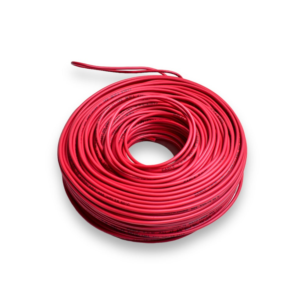 Cable de Cobre Akron 52-12R | Calibre 12 | 90 m | Rojo