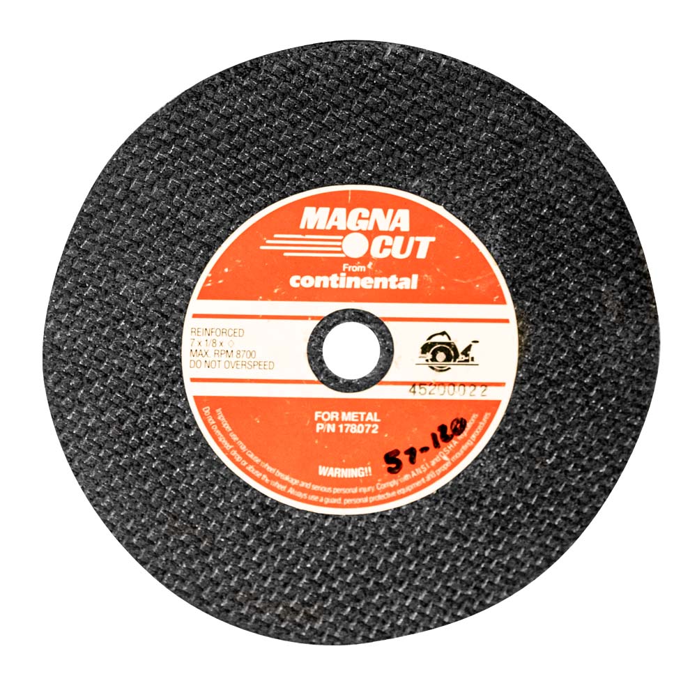 Disco de Corte para Metal - Varias Medidas - 7 x 1/8 x 5/8"