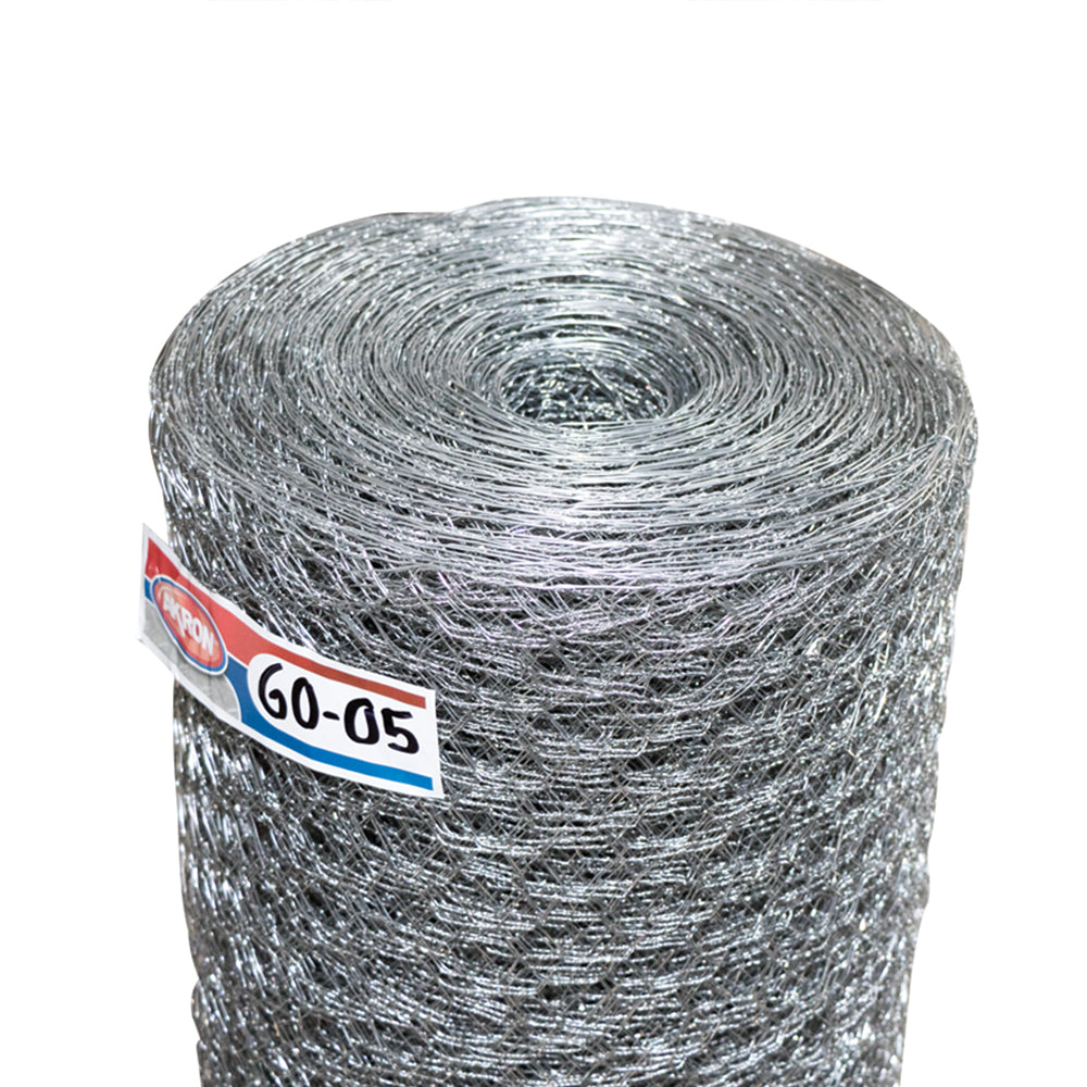 Malla Hexagonal Akron 60-05 | Alto 1.20m | Largo 45m | Abertura 25mm | Calibre 22