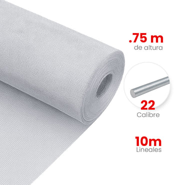Malla Mosquitera Galvanizada Akron 62-32R | Medida 0.75x10m | Calibre 22