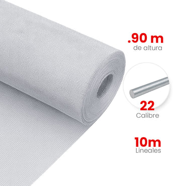 Malla Mosquitera Galvanizada Akron 62-33R | Medida 0.90x10m | Calibre 22