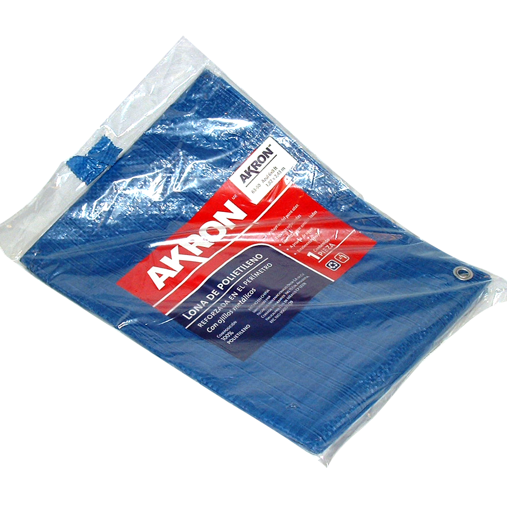 Lona Azul Varias Medidas 1.82mts a 6.09 mts - 1.82 x 2.43 mts
