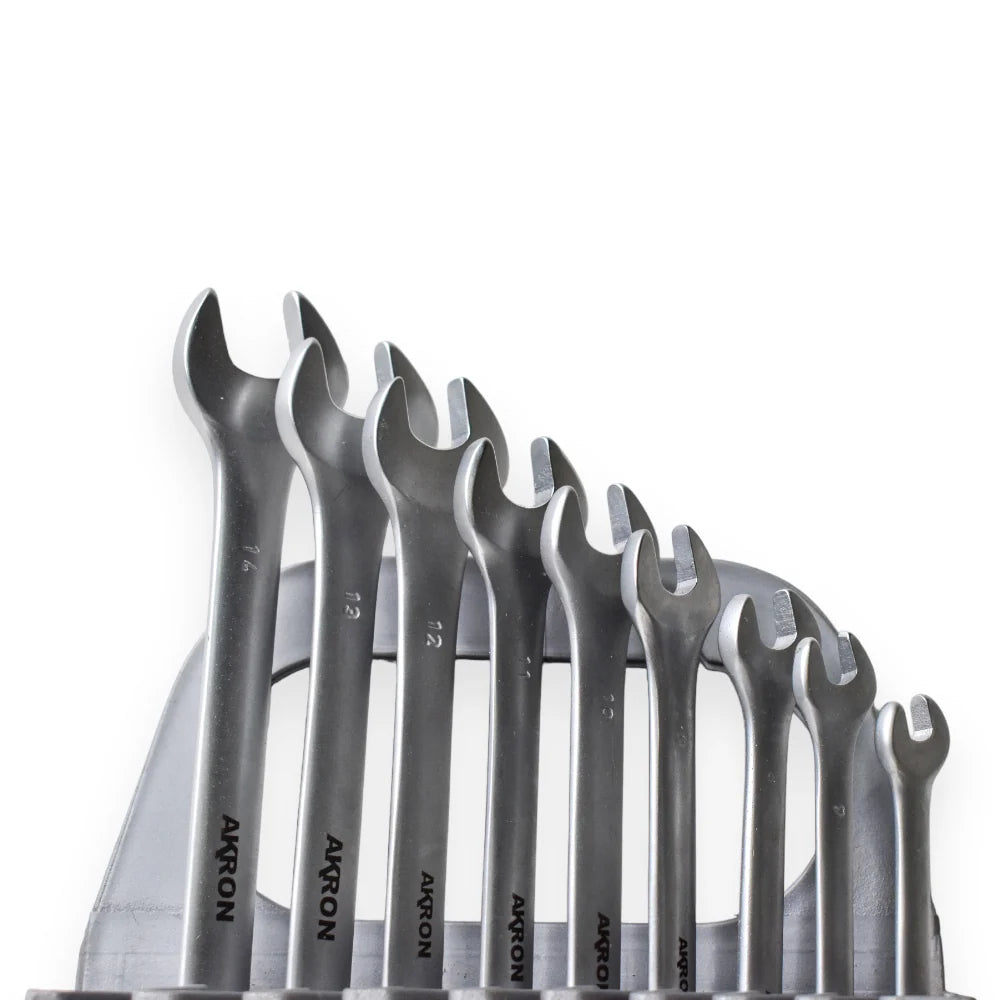 Juego de Llaves Combinadas 65-47 | 12 Piezas | Estándar | Cromo Vanadio  | Acabado Plateado