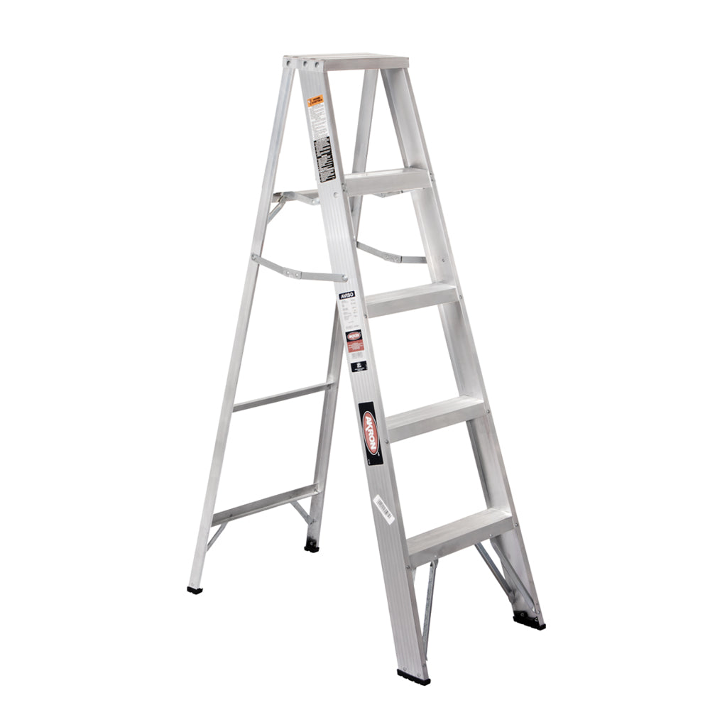 Escalera de Tijera 77-14SP | De Aluminio | Altura 1.44m | 4 Peldaños | Uso Comercial (Tipo III)