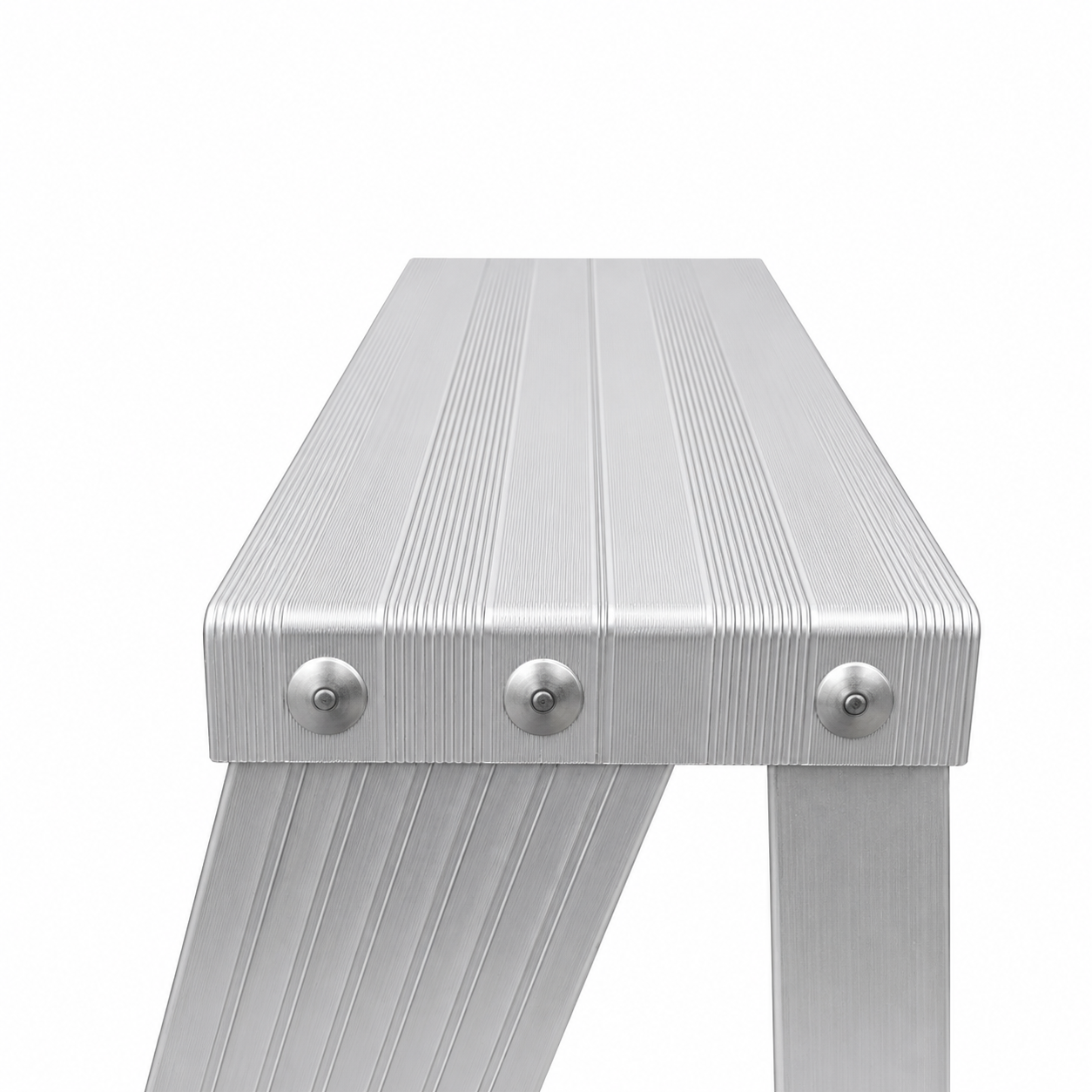 Escalera de Tijera Akron 77-27 | De Aluminio | Altura 2.91m | 9 Peldaños | Uso Profesional (Tipo II) con Porta Cubeta de Plástico