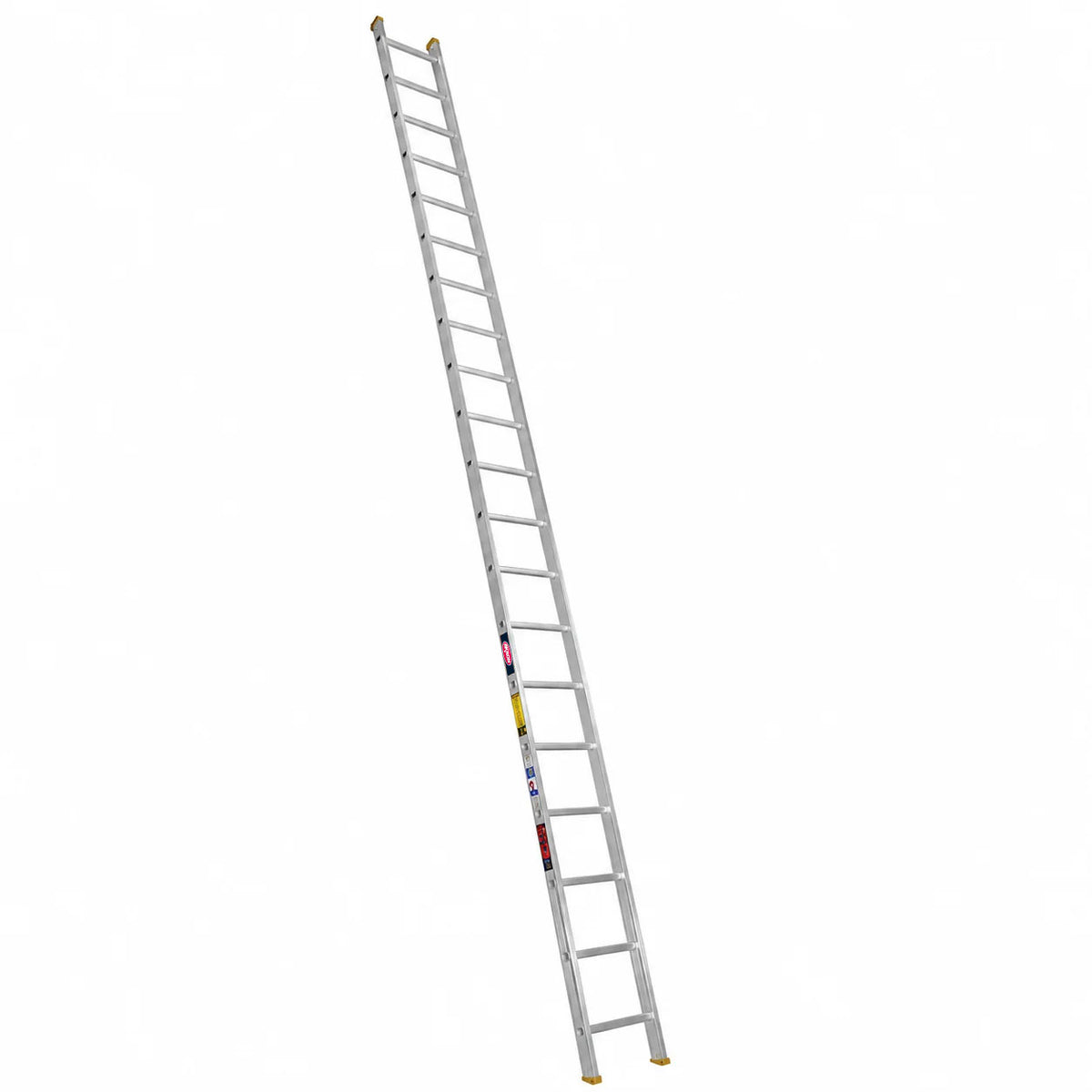 Escalera Recta Akron 77-78 | De Aluminio | Tubular | 6.10m | 20 Escalones | Uso Profesional | Tipo ll | Capacidad De Carga 175kg