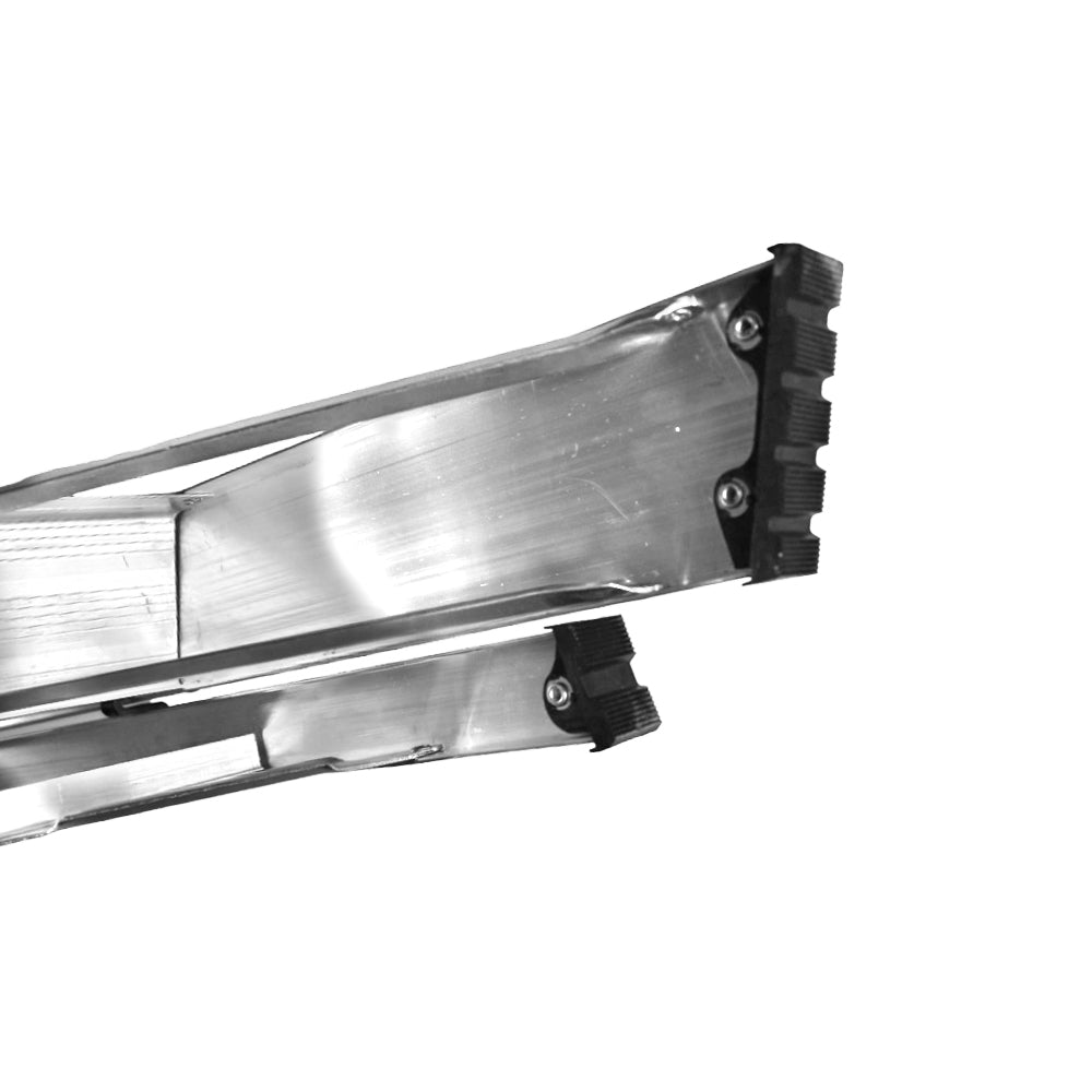 Escalera de Tijera Akron 77-80 | De Aluminio | Altura 2.01m | 6 Peldaños | Uso Comercial (Tipo III) con Plataforma y Porta Cubeta de Plástico