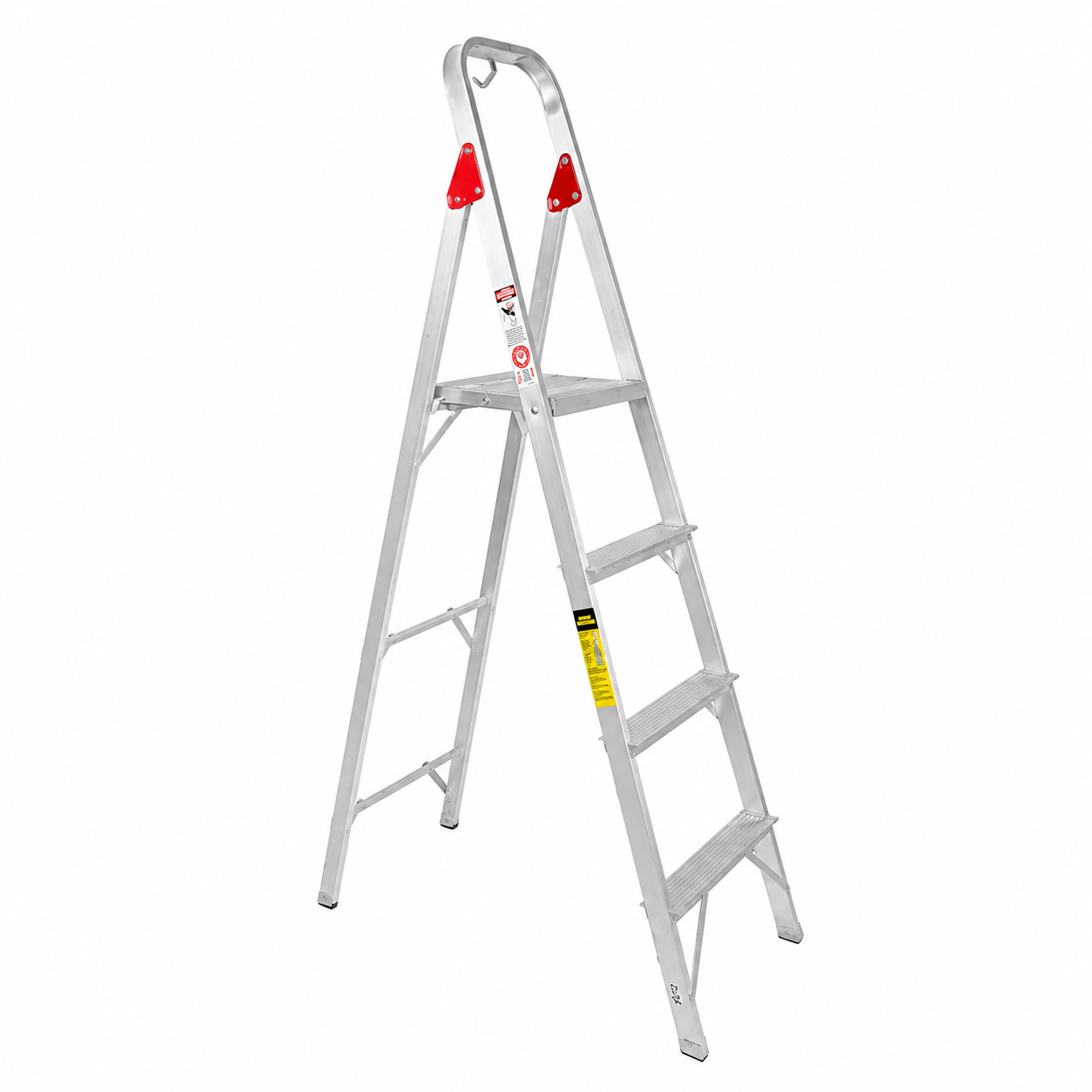 Escalera Taburete Akron 77-83 | De Aluminio | Altura 1.15m | 3 Peldaños | Uso Comercial (Tipo III)