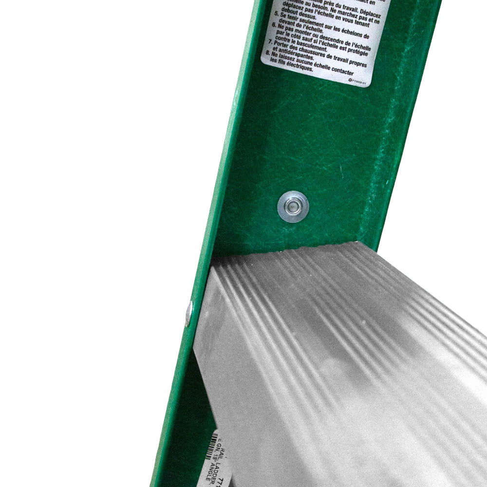 Escalera de Tijera Akron 77-88 | De Fibra de Vidrio | Altura 1.44m | 4 Peldaños | Uso Profesional (Tipo II)