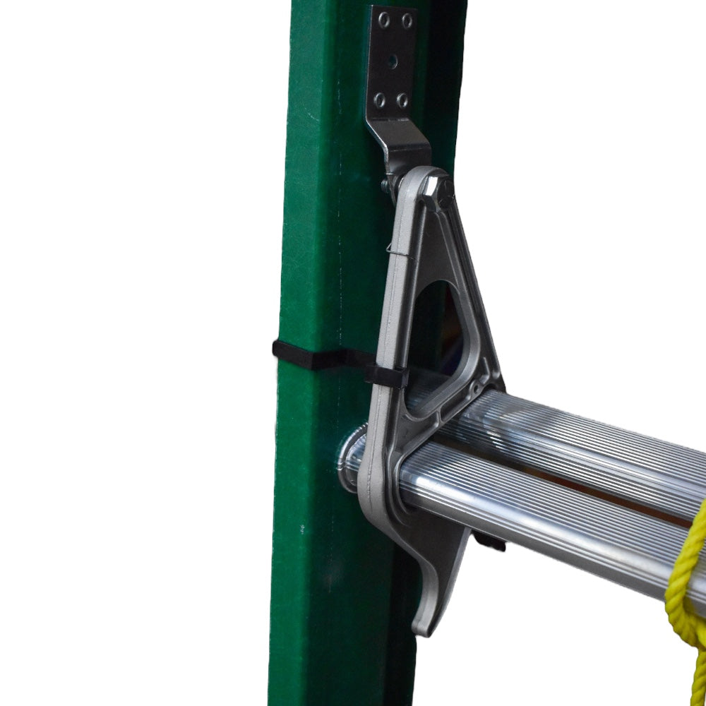 Escalera De Extensión Akron 77-96 | Fibra De Vidrio | 3.05m A 5.18m | 20 Escalones | Uso Profesional | Tipo ll | Capacidad De Carga 175kg