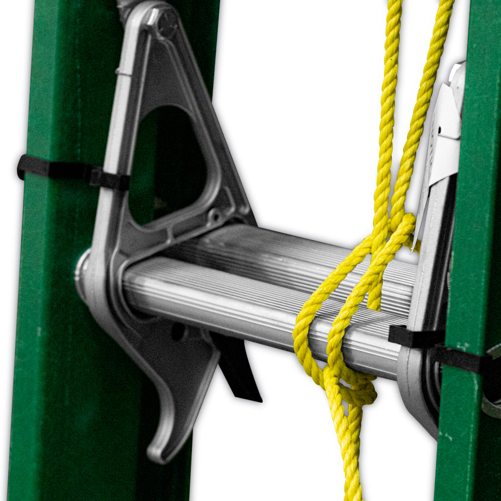 Escalera De Extensión Akron 77-96 | Fibra De Vidrio | 3.05m A 5.18m | 20 Escalones | Uso Profesional | Tipo ll | Capacidad De Carga 175kg