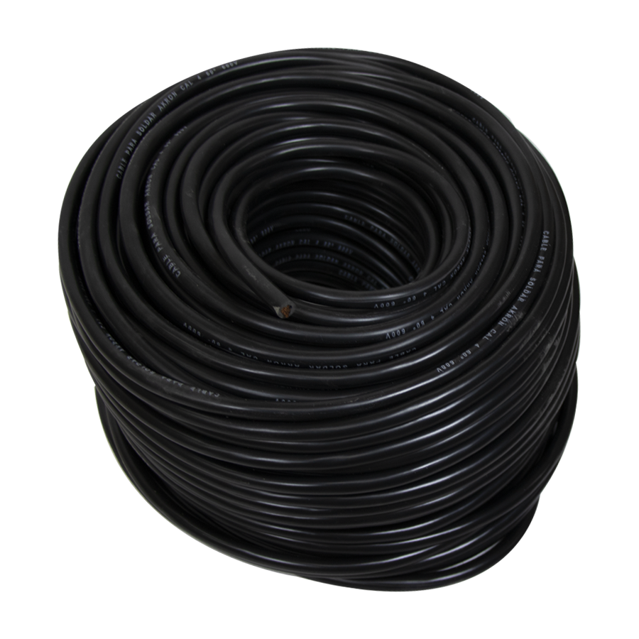Rollo de Cable para Soldadora Calibre 2, 4, 2/0 AWG de 100 metros - 2 AWG