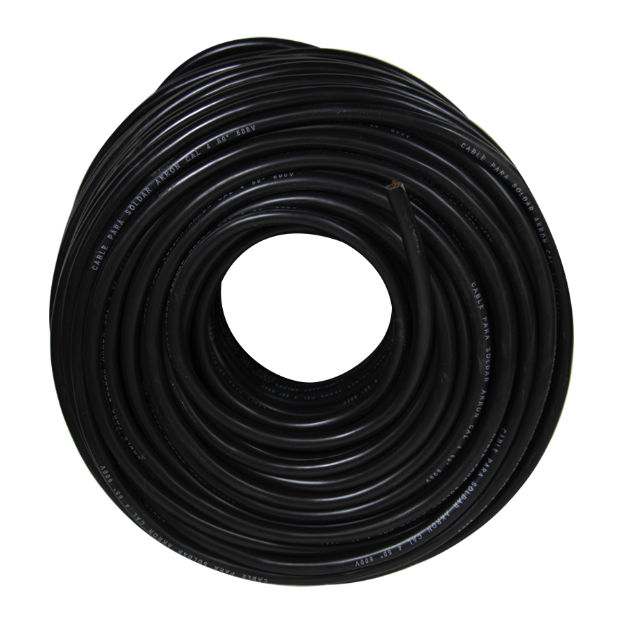 Rollo de Cable para Soldadora Calibre 2, 4, 1/0, 2/0 AWG de 25 metros - 1/0 AWG