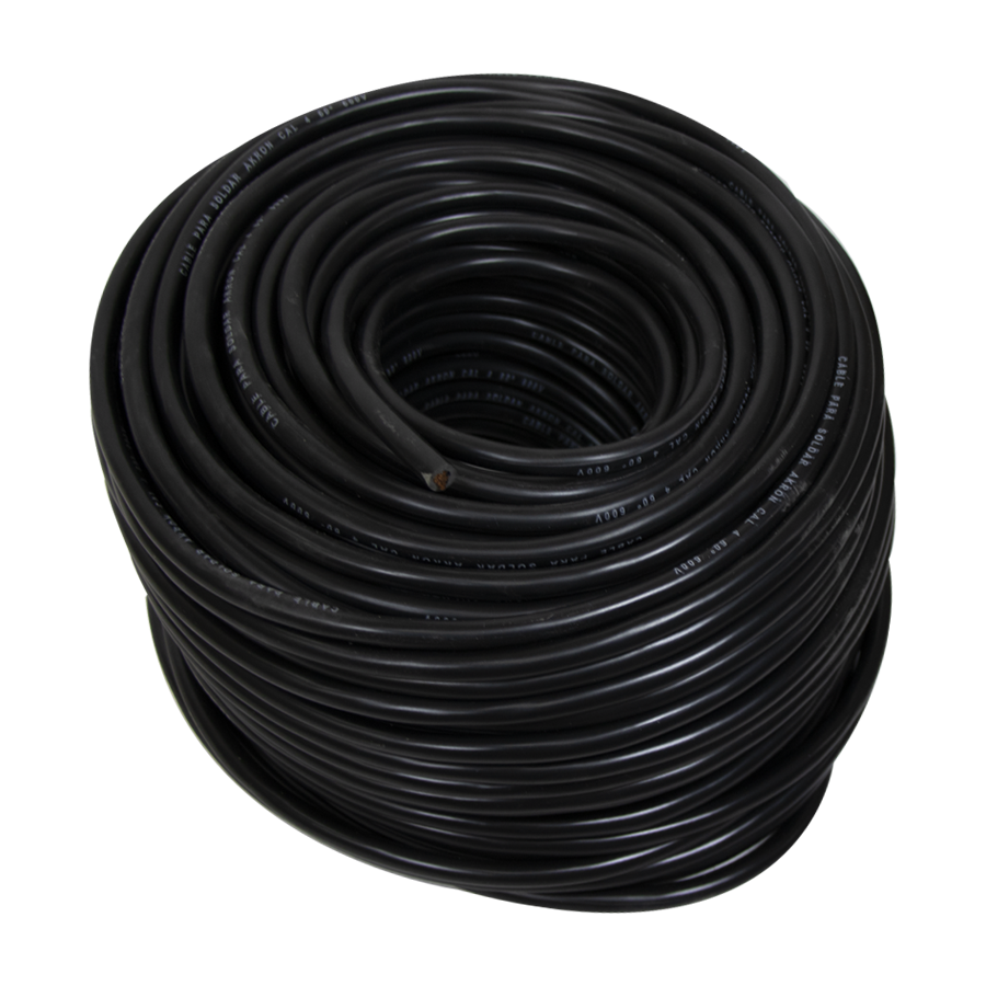 Rollo de Cable para Soldadora Calibre 2, 4, 2/0 AWG de 100 metros - 2/0 AWG