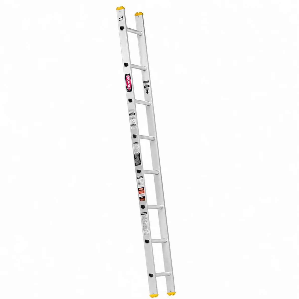 Escalera Recta Akron 79-10 |  De Aluminio | Tubular | 2.44m | 8 Escalones | Uso Comercial | Tipo lll | Capacidad De Carga 150kg